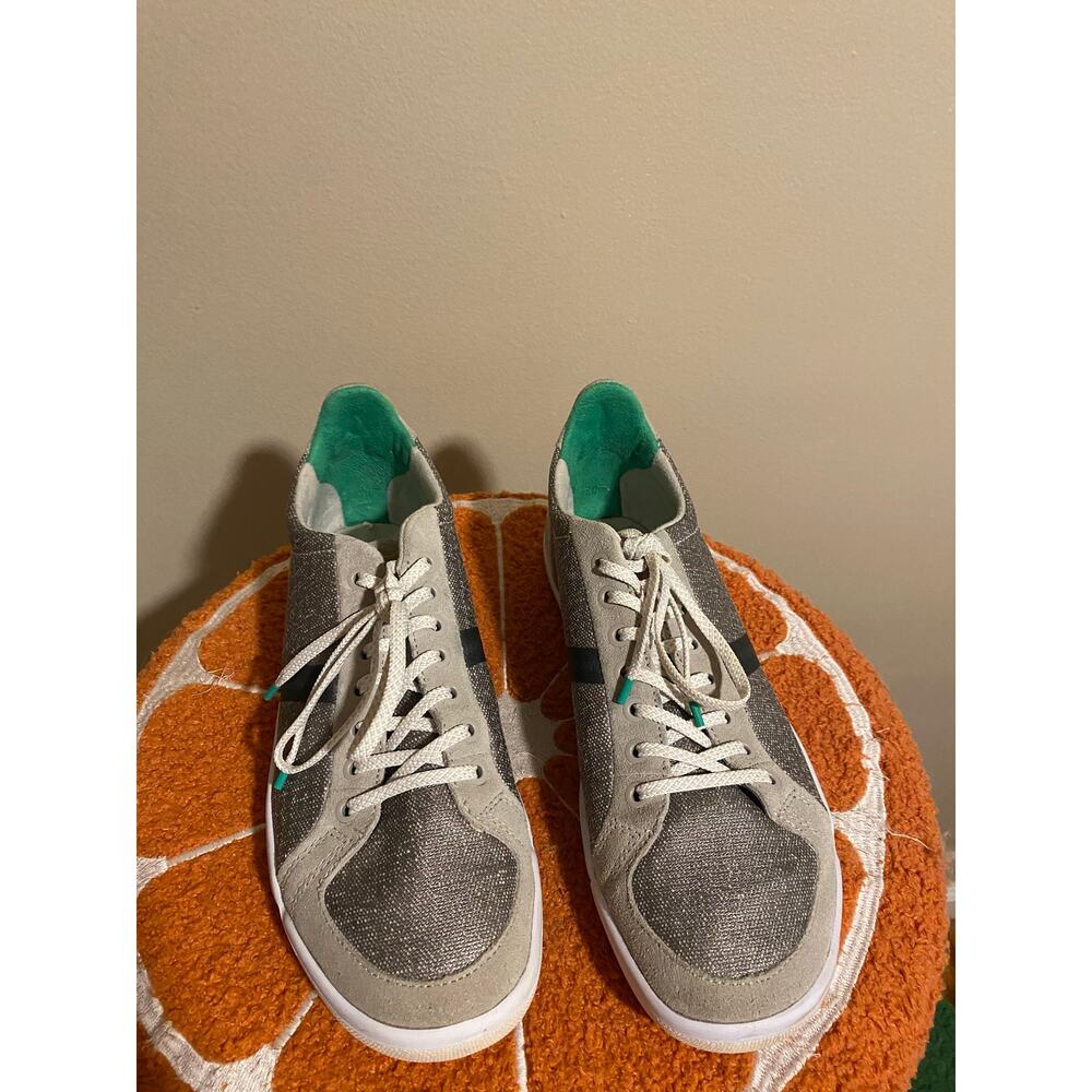 EUC Plae Prospect Lace Up Sneakers Silver Green 7.5 Mens/ 9 Womens* No insoles - Picture 2 of 7